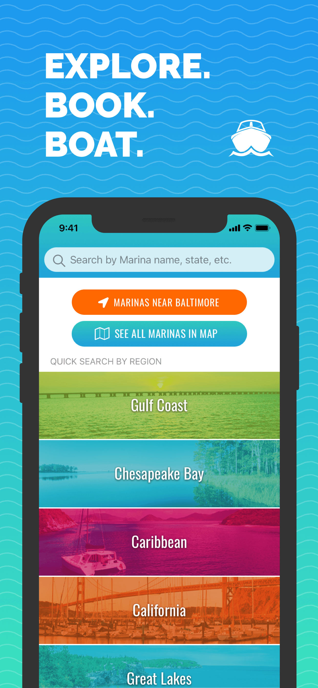 Search Tab - Snag-A-Slip 2.0 - Mobile App - Updates - Book Boat Slips